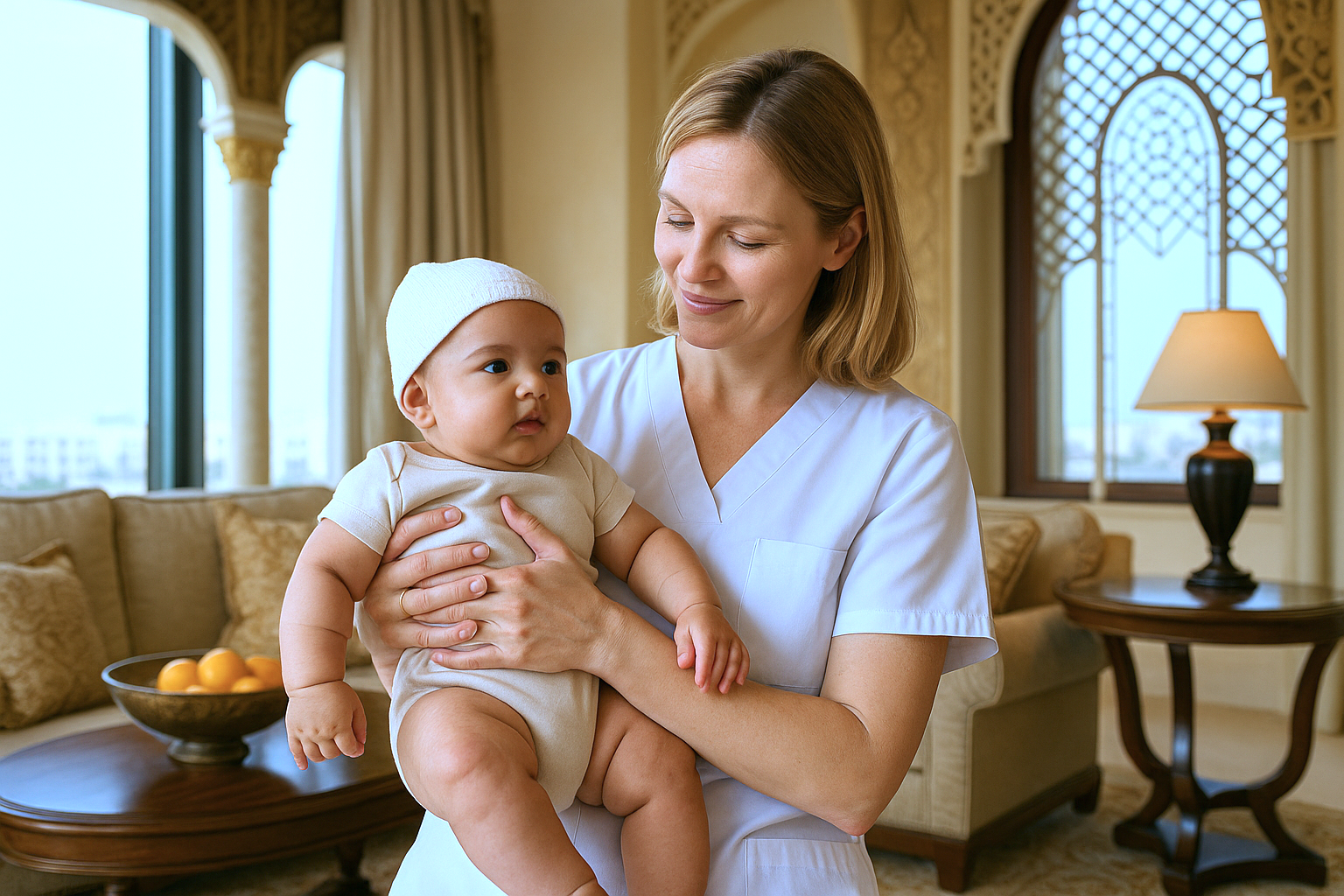 Кейс: подбор няни для новорождённого в Дохе (Катар)